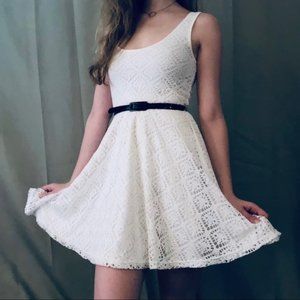 Aeropostale small white sleeveless mini dress